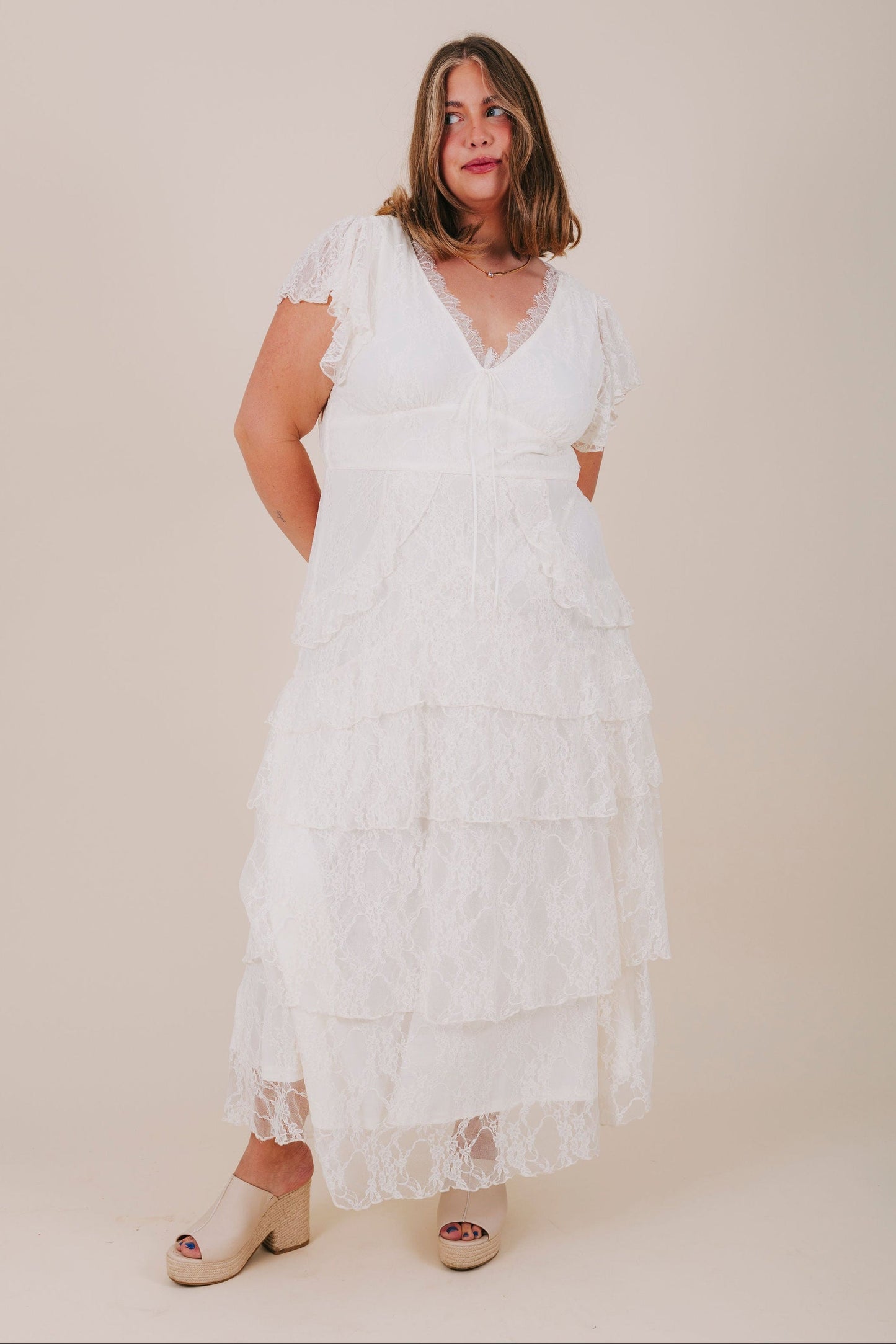 INCLUSIVE  SIZING - Whispered Elegance Dress