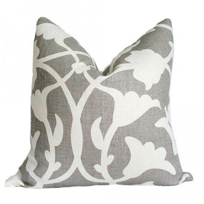 Poetical Grey Custom Designer Pillow | Arianna Belle