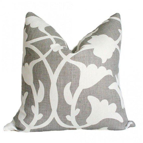 Poetical Grey Custom Designer Pillow | Arianna Belle
