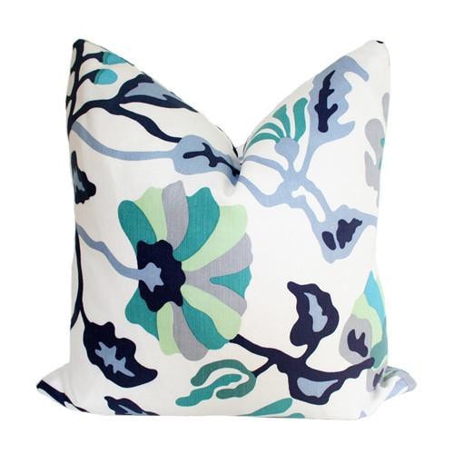 Potalla Multi Blues Custom Designer Pillow | Arianna Belle