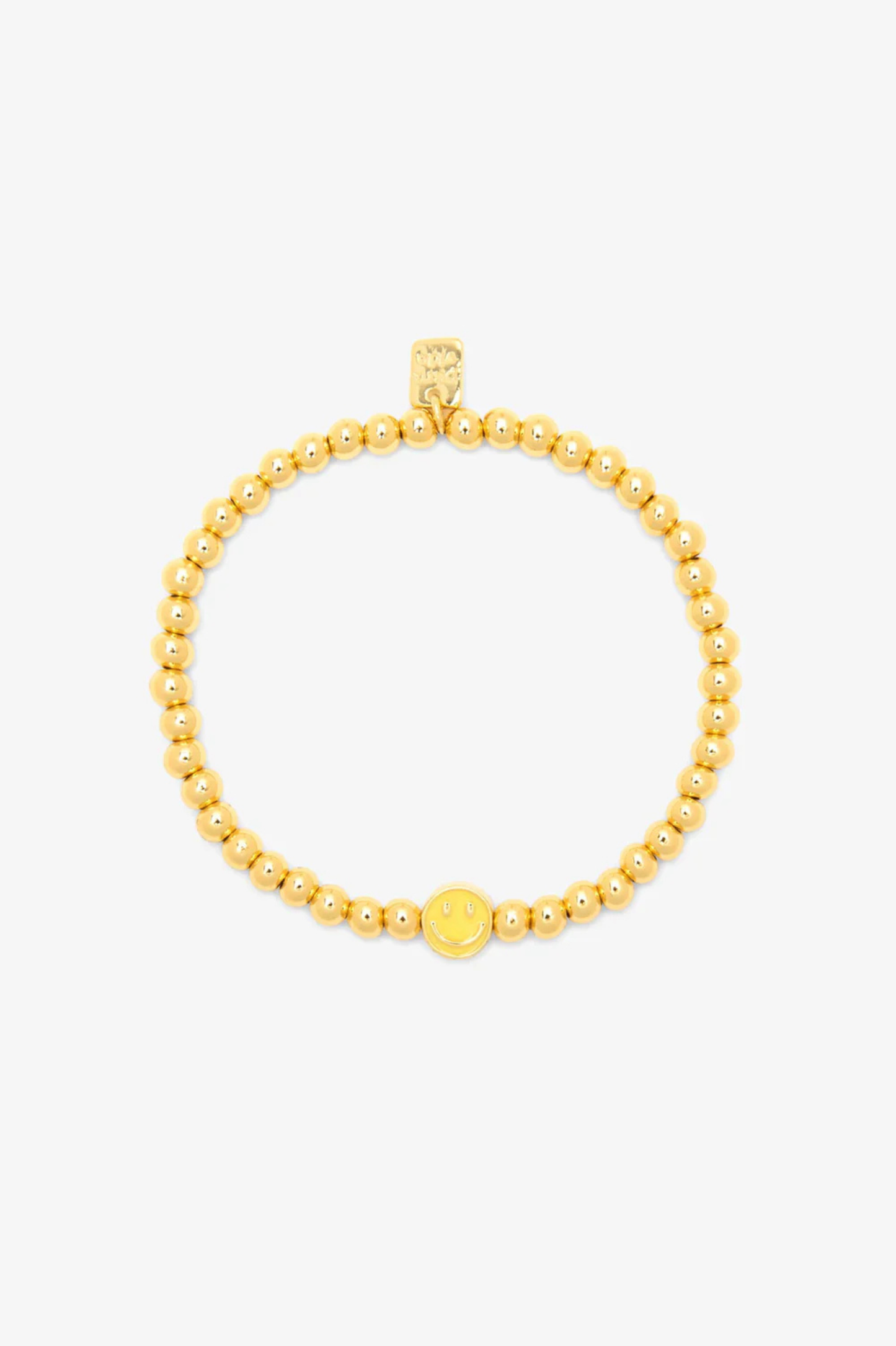 PURA VIDA - Happy Face Ball Bead Stretch Bracelet
