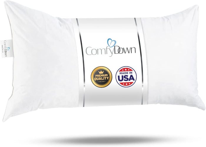 Rectangle Decorative Pillow Insert - 95% Feather 5% Down - by ComfyDown