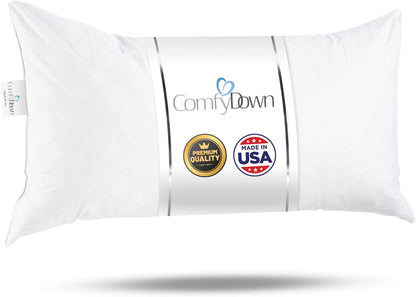 Rectangle Decorative Pillow Insert - 95% Feather 5% Down - by ComfyDown