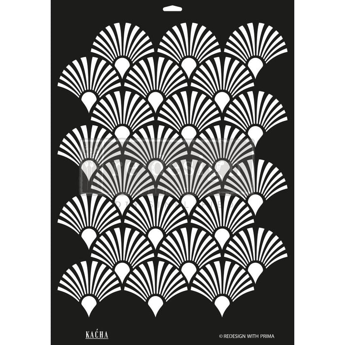Redesign with Prima Decor Stencil Kacha Deco Peacock