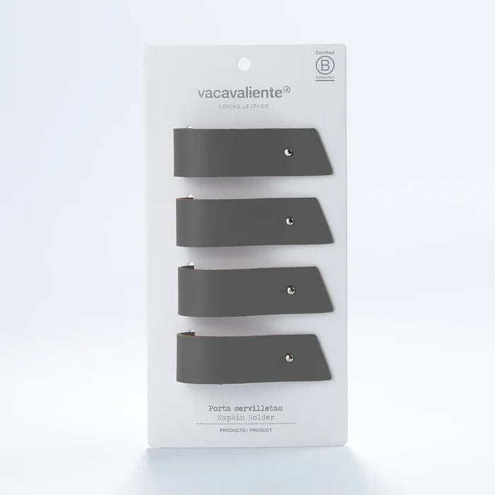RUCA INDIVIDUAL NAPKIN HOLDER (4X) GRAFITE  (GREY 80)