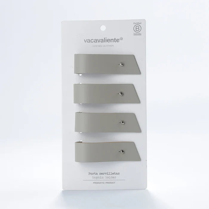 RUCA INDIVIDUAL NAPKIN HOLDER (X4) ) ASH  (GREY 20)