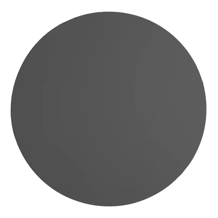 RUCA ROUND PLACEMAT GRAFITE (GREY 80 ) (SET OF 4)