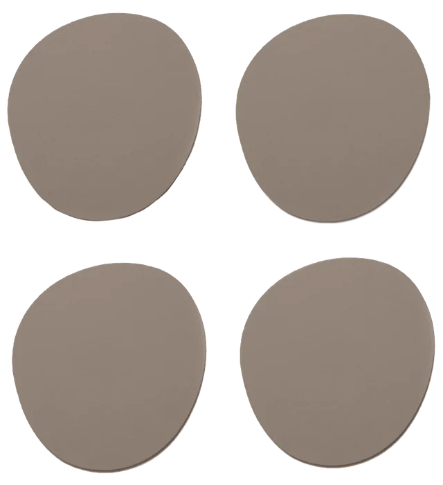 RUCA STONE COASTERS (X4)  GREY FUNGI