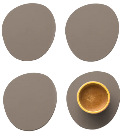 RUCA STONE COASTERS (X4)  GREY FUNGI