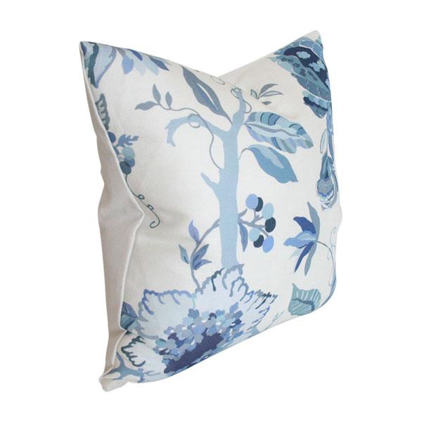 Sayre Blue Custom Designer Pillow side view | Arianna Belle