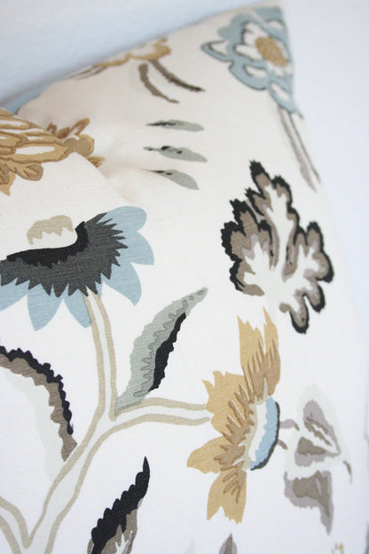 Serenity Pebble Custom Designer Pillow detailed view | Arianna Belle