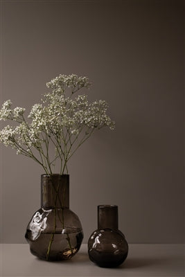 SM BUNCH VASE BROWN-BROWN