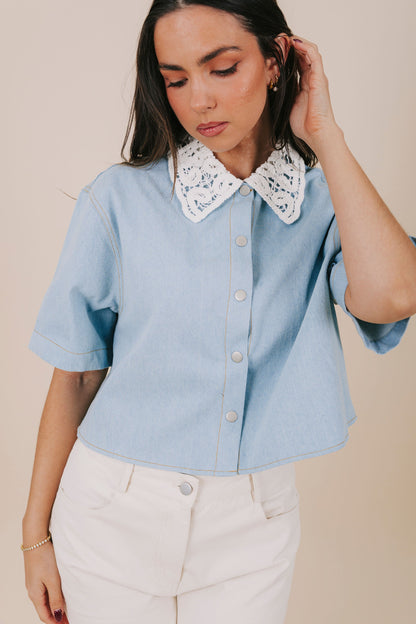 Delicate Denim Top