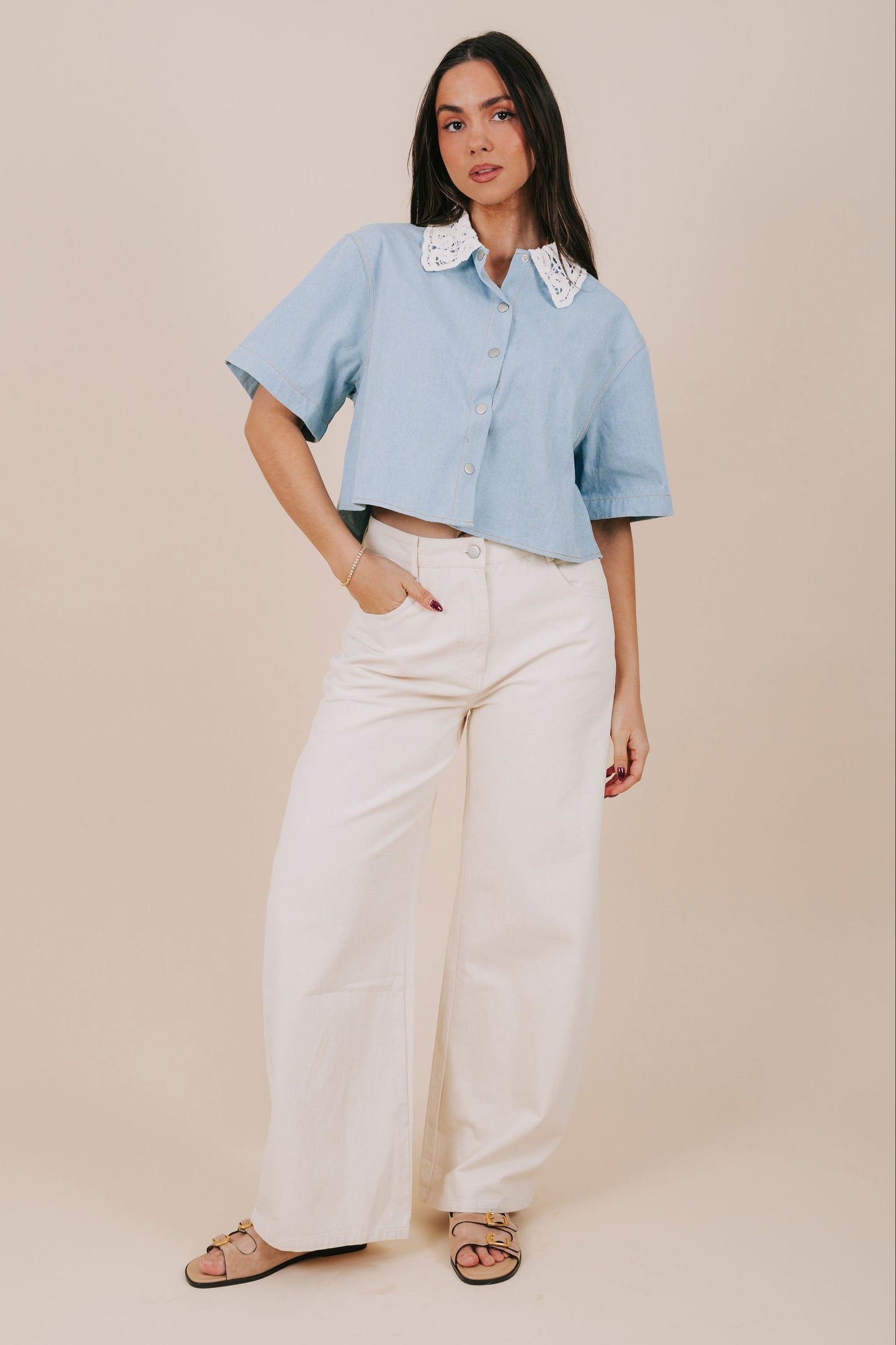Delicate Denim Top