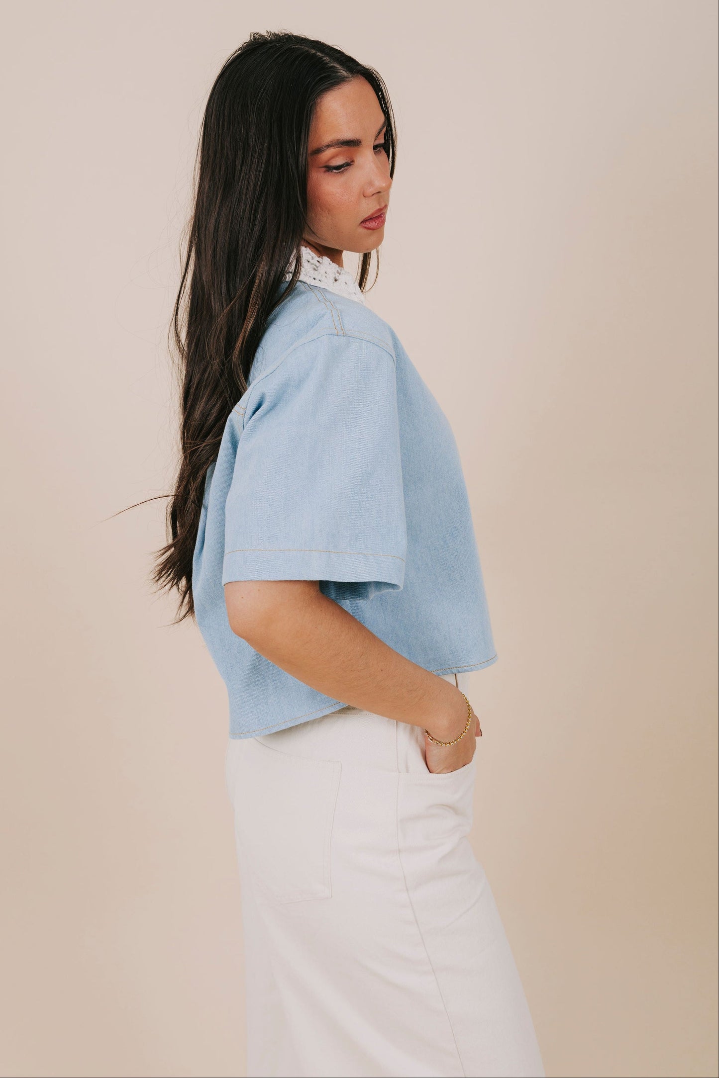 Delicate Denim Top
