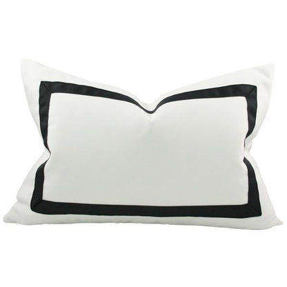 Solid White with Grosgrain Ribbon Border (Last Chance)