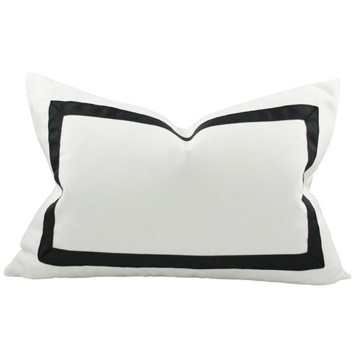 Solid White with Grosgrain Ribbon Border (Last Chance)