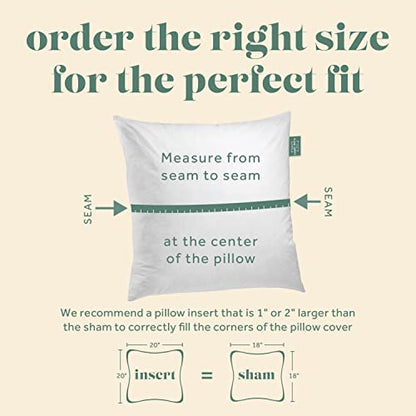 Square Decorative Pillow Insert - 95% Feather 5% Down - by ComfyDown