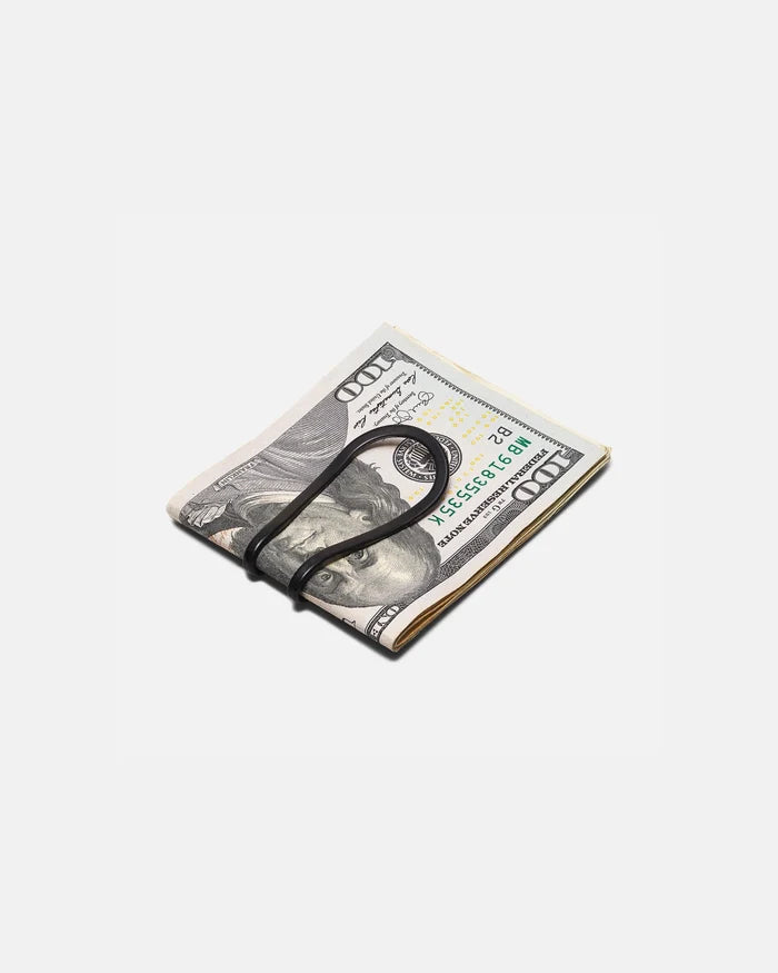 STATION MONEY CLIP-VAPOR BLACK