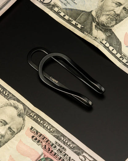 STATION MONEY CLIP-VAPOR BLACK