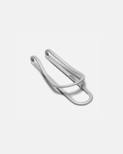 STATION MONEY CLIP-VAPOR SILVER