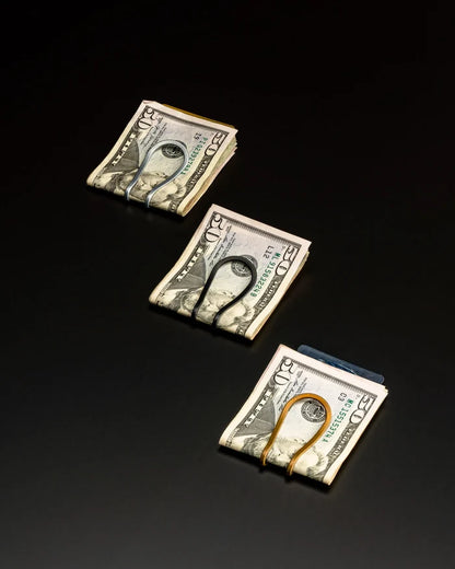 STATION MONEY CLIP-VAPOR SILVER