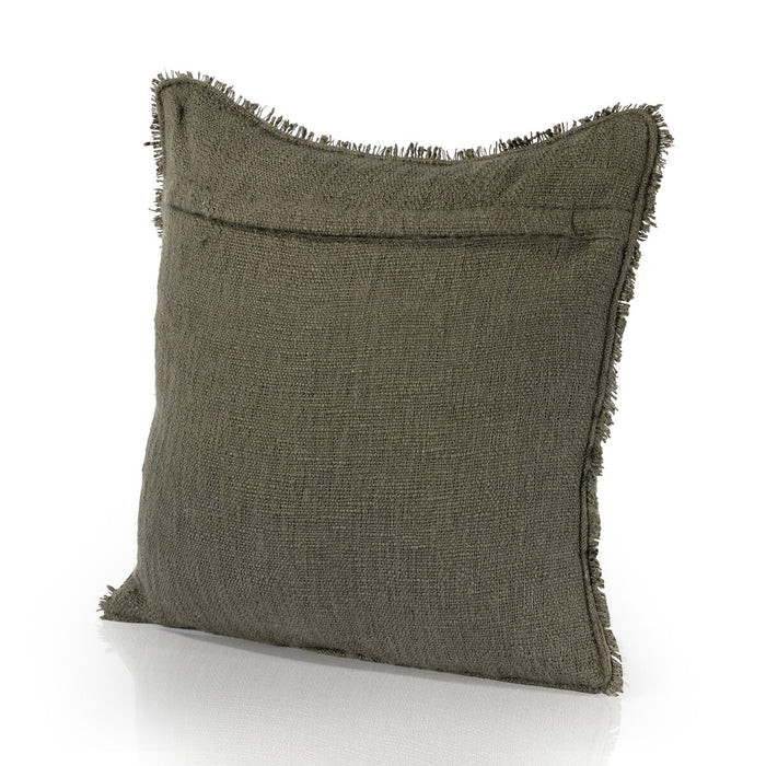 THARP OUTDOOR PILLOW TEXTURE OLIVE 20X20