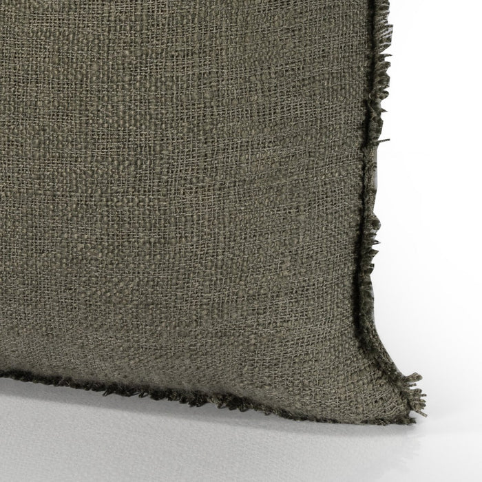 THARP OUTDOOR PILLOW TEXTURE OLIVE 20X20