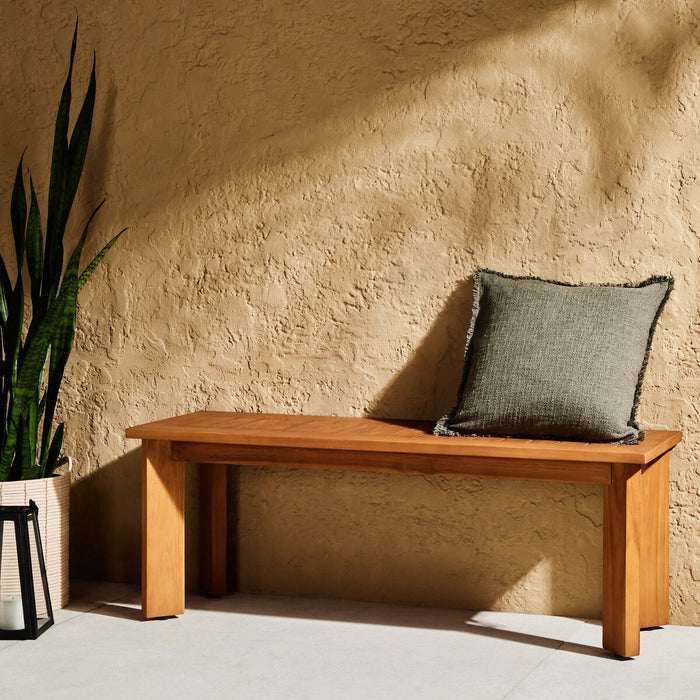 THARP OUTDOOR PILLOW TEXTURE OLIVE 20X20