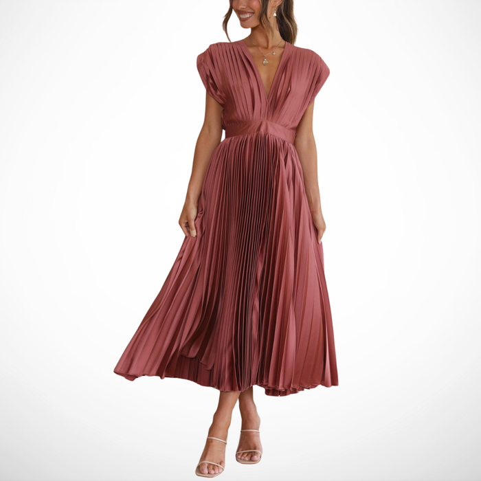 The Spark | Elegant Pleated Dress