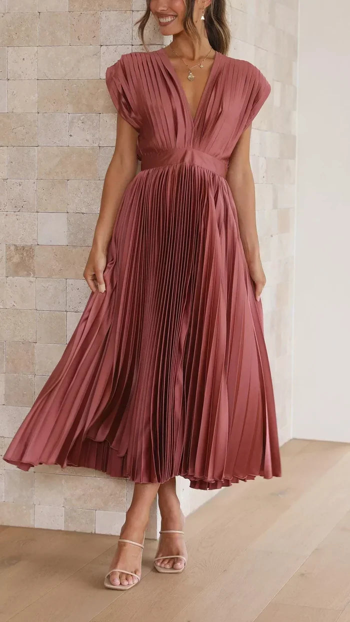The Spark | Elegant Pleated Dress