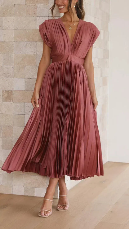 The Spark | Elegant Pleated Dress