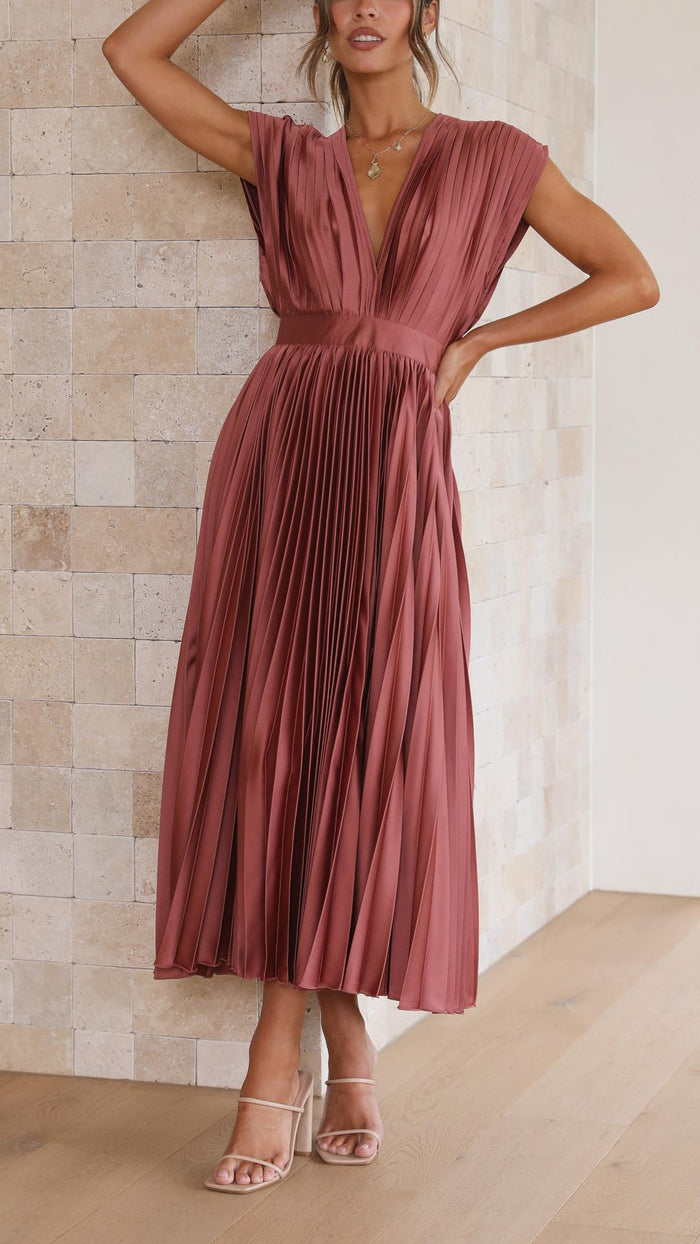 The Spark | Elegant Pleated Dress