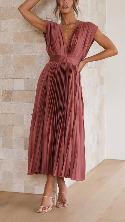 The Spark | Elegant Pleated Dress
