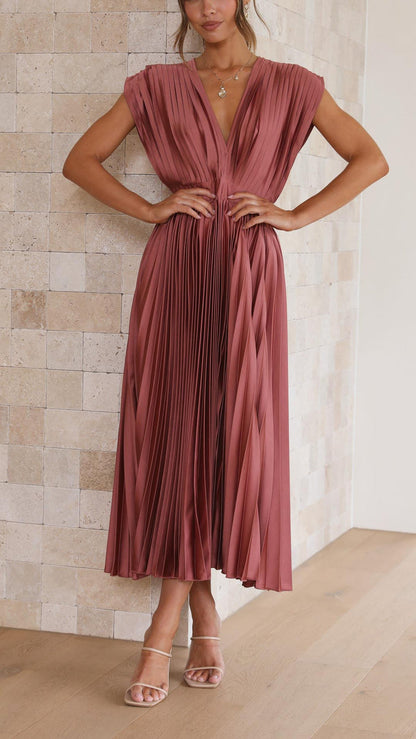 The Spark | Elegant Pleated Dress