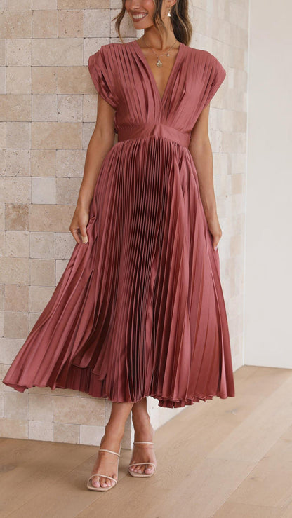 The Spark | Elegant Pleated Dress