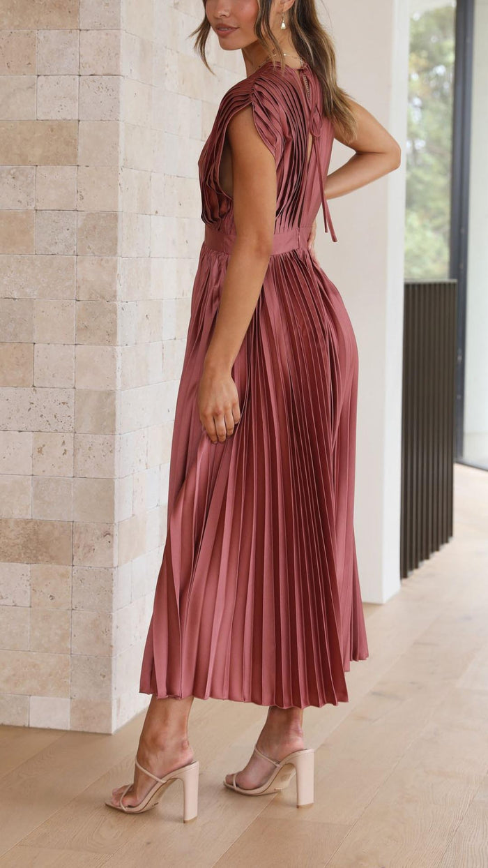 The Spark | Elegant Pleated Dress