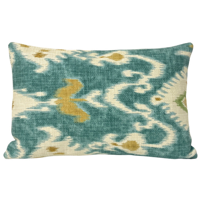 Tilbury Teal and Green Ikat (Last Chance)