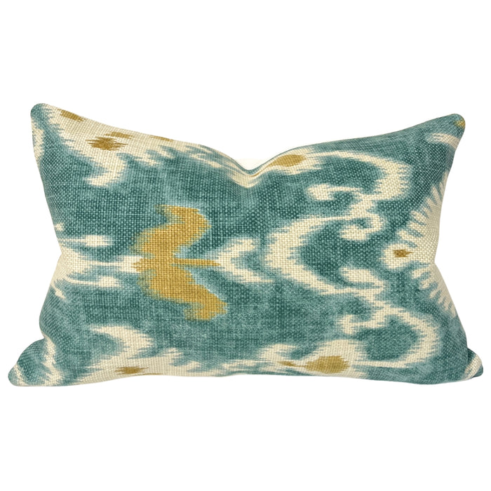 Tilbury Teal and Green Ikat (Last Chance)