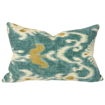 Tilbury Teal and Green Ikat (Last Chance)