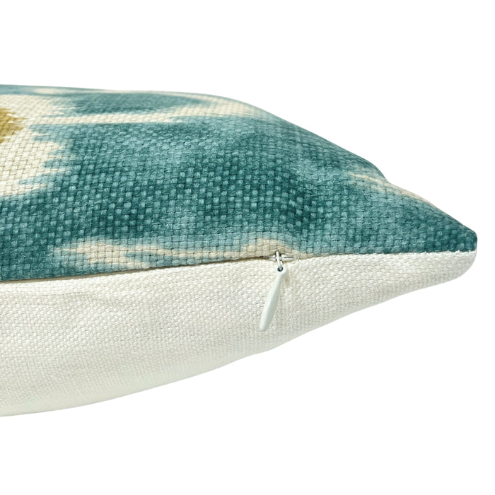 Tilbury Teal and Green Ikat (Last Chance)