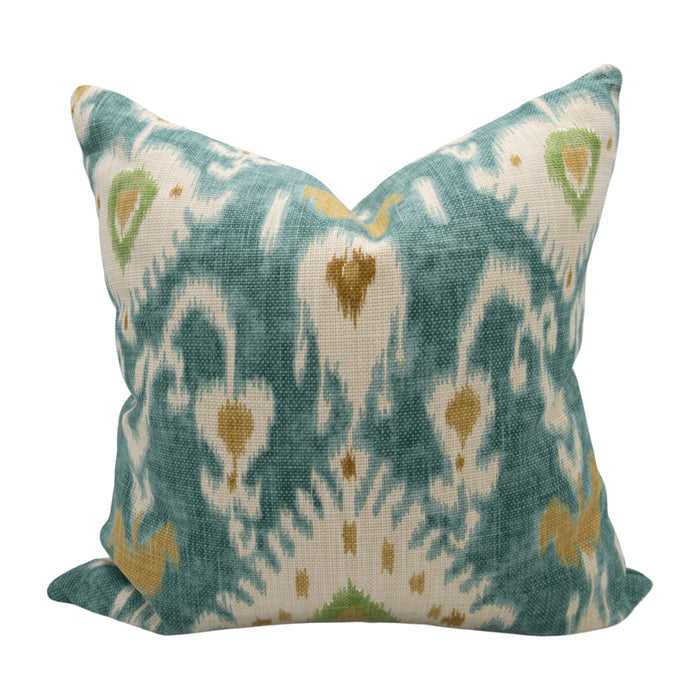 Tilbury Teal and Green Ikat (Last Chance)