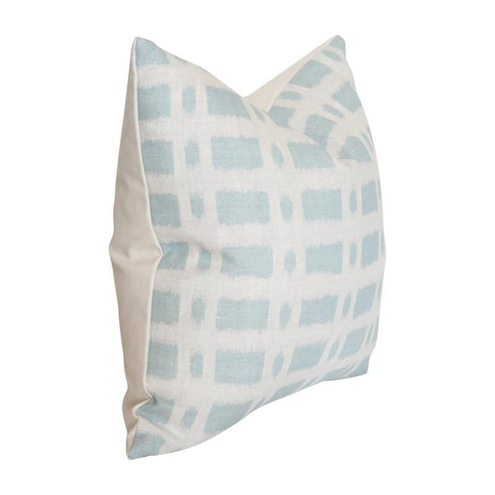 Townline Road Blue Custom Designer Pillow side view | Arianna Belle