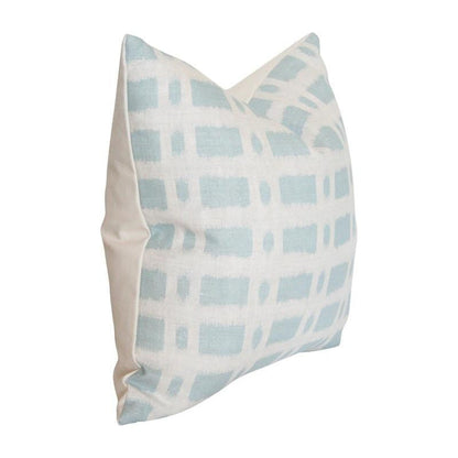 Townline Road Blue Custom Designer Pillow side view | Arianna Belle