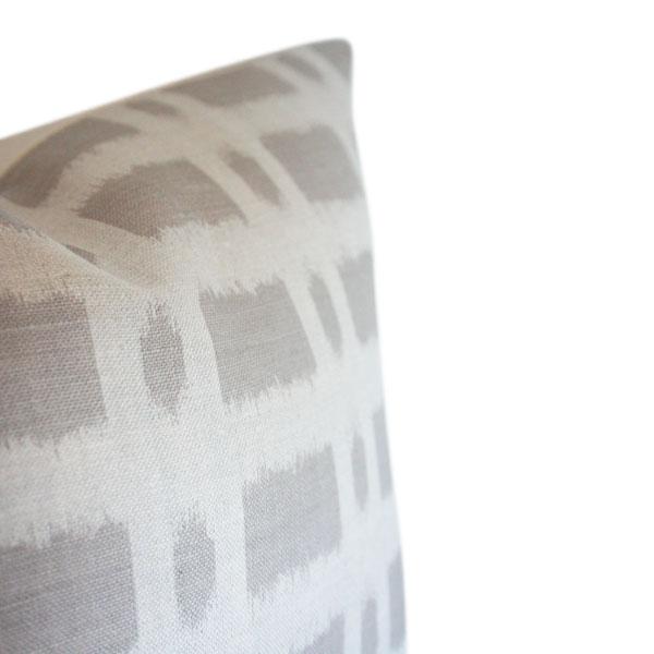 Townline Road Taupe Custom Designer Pillow detailed view | Arianna Belle