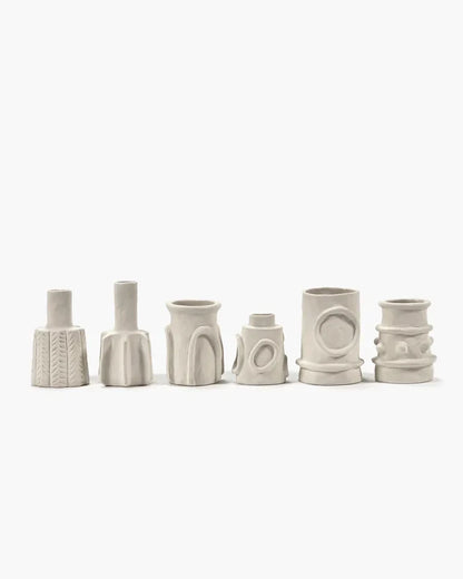 VASE ASS/6 BEIGE MOLLY