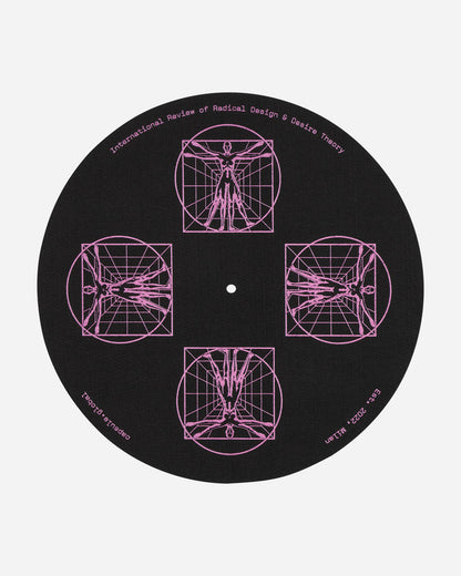 Capsule Capsule Vinyl Slipmat Black/Magenta Homeware Design Items CAPVINYLSLIPMAT BLACK