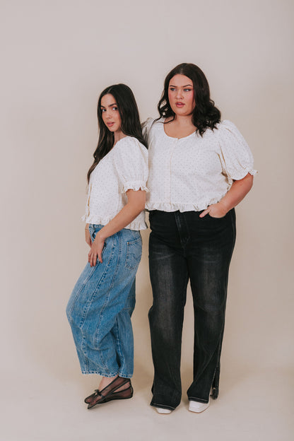 PLUS SIZE - Cookies And Cream Top