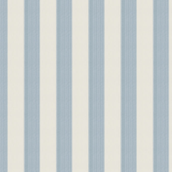 Wide Stripe French Blue Fabric