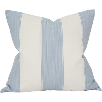 Wide Stripe French Blue Designer Pillow from Arianna Belle Shop